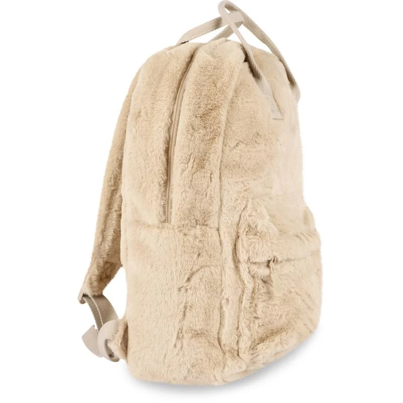 商品NAME IT®|Soft faux fur backpack with pencil case in beige,价格¥431,第2张图片详细描述