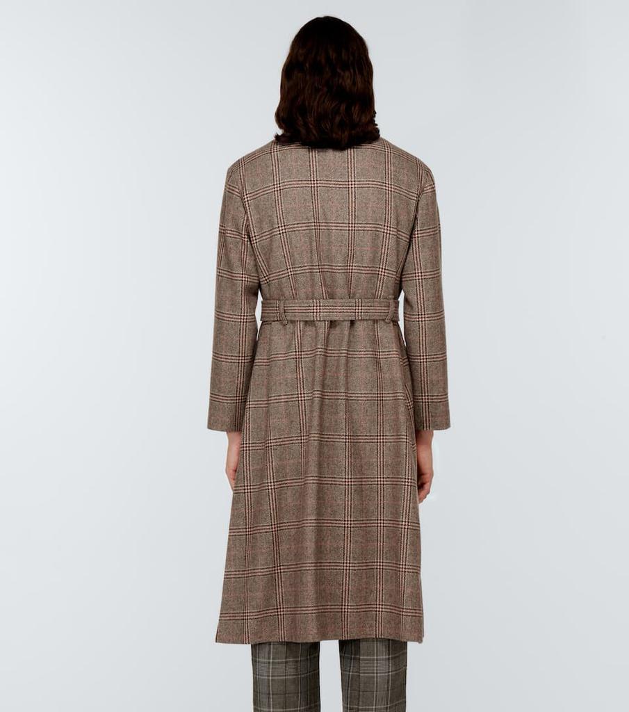 商品Gucci|羊毛混纺格纹大衣,价格¥31715,第6张图片详细描述