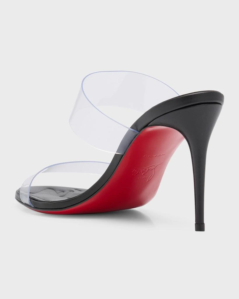 商品Christian Louboutin|Just Loubi Clear Red Sole Slide Sandals,价格¥6924,第3张图片详细描述