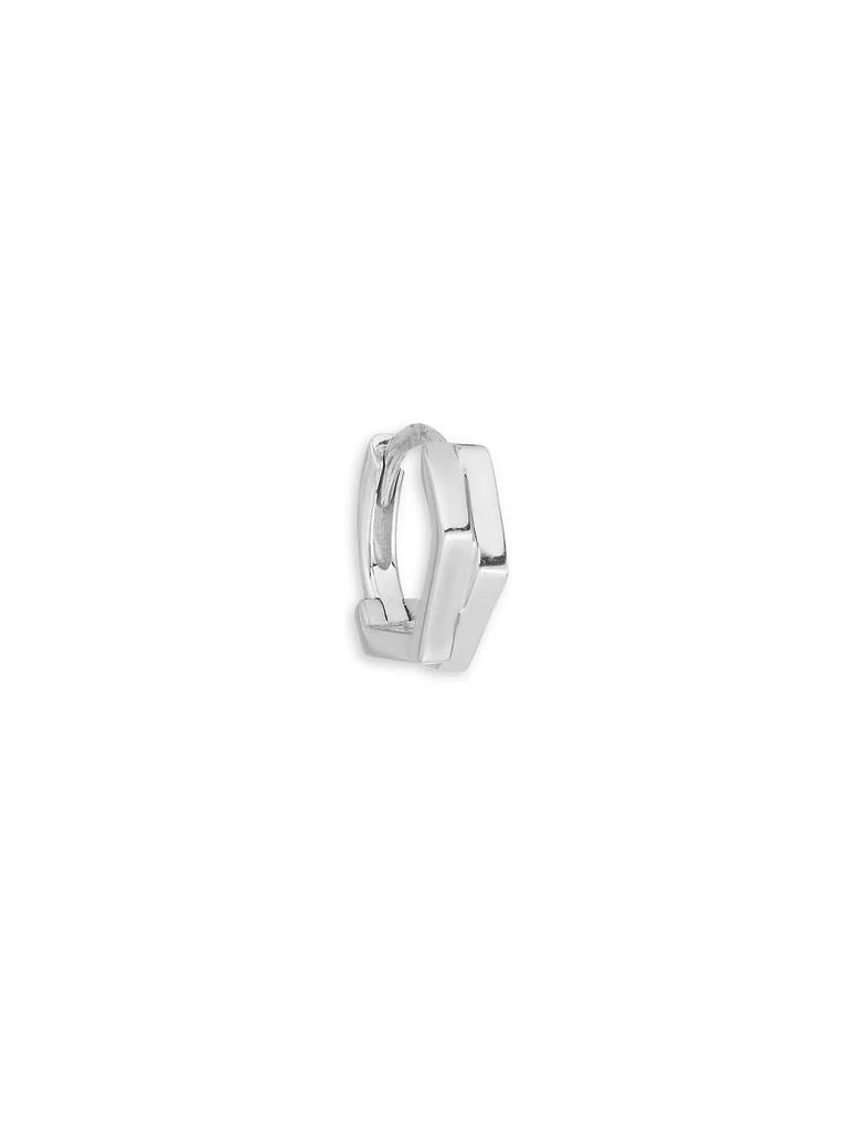 商品Repossi|Antifer 18K White Gold Two-Row Huggie Single Hoop Earring,价格¥6733,第1张图片