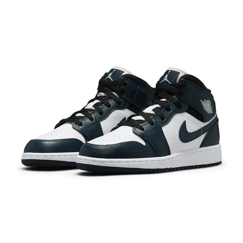 商品Jordan|Air Jordan 1 Mid Dark Teal (GS),价格¥947,第2张图片详细描述