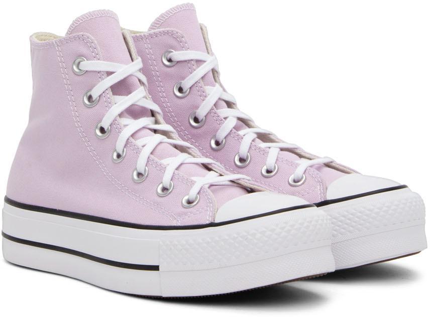 商品Converse|紫色 Chuck Taylor All Star Lift 高帮运动鞋,价格¥664,第6张图片详细描述