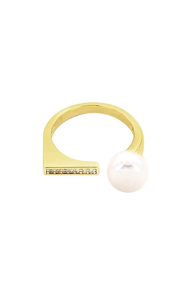 商品Panacea|Crystal & Freshwater Pearl Ring,价格¥84,第1张图片