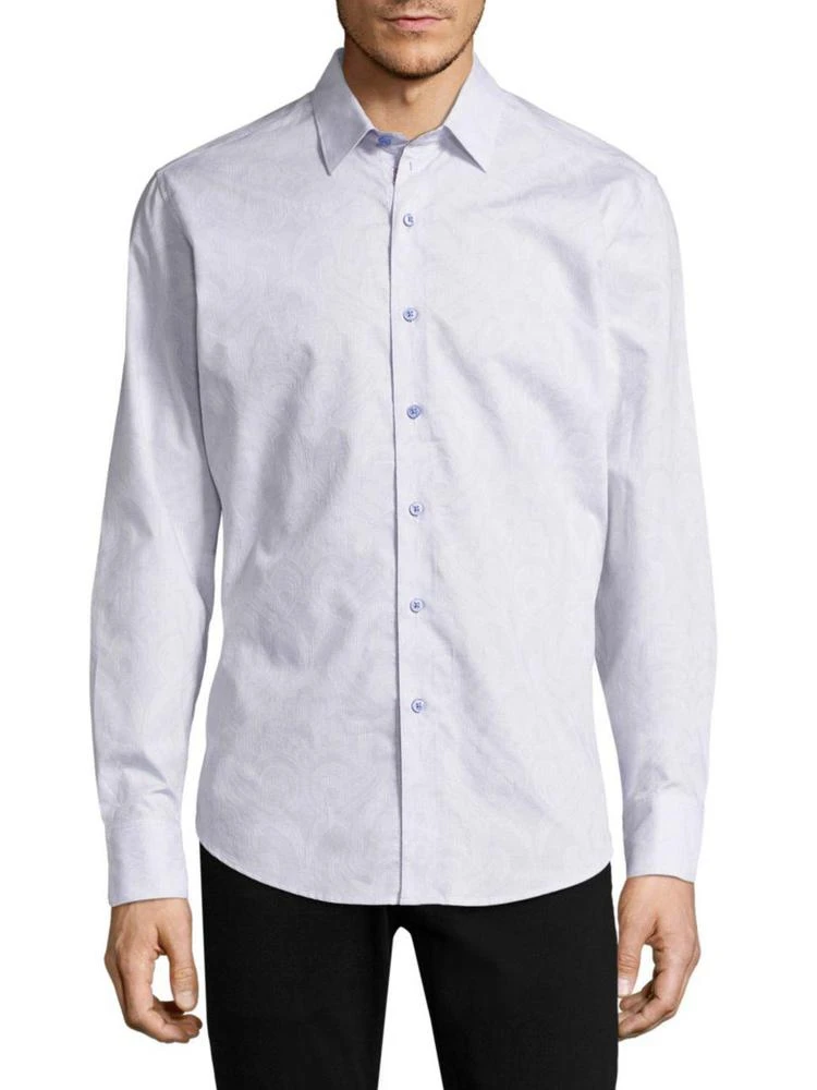 商品Robert Graham|Embroidered Cotton Casual Button-Down Shirt,价格¥603,第1张图片