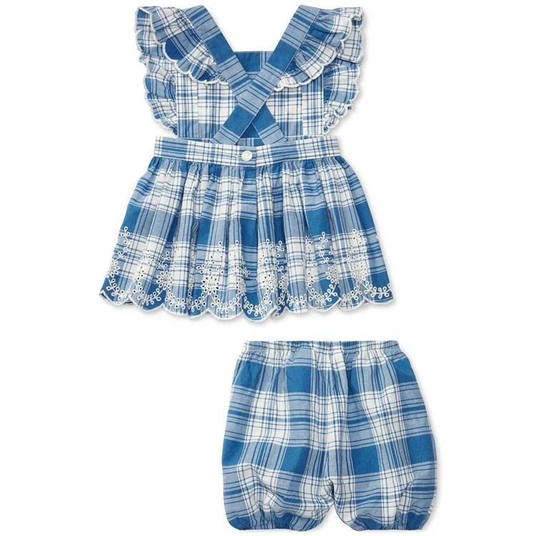 商品Ralph Lauren|Plaid Cotton Shirt & Bloomer Set, Baby Girls (0-24 months),价格¥223,第3张图片详细描述