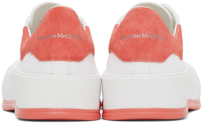 商品Alexander McQueen|White & Pink Plimsoll Sneakers,价格¥1366,第4张图片详细描述