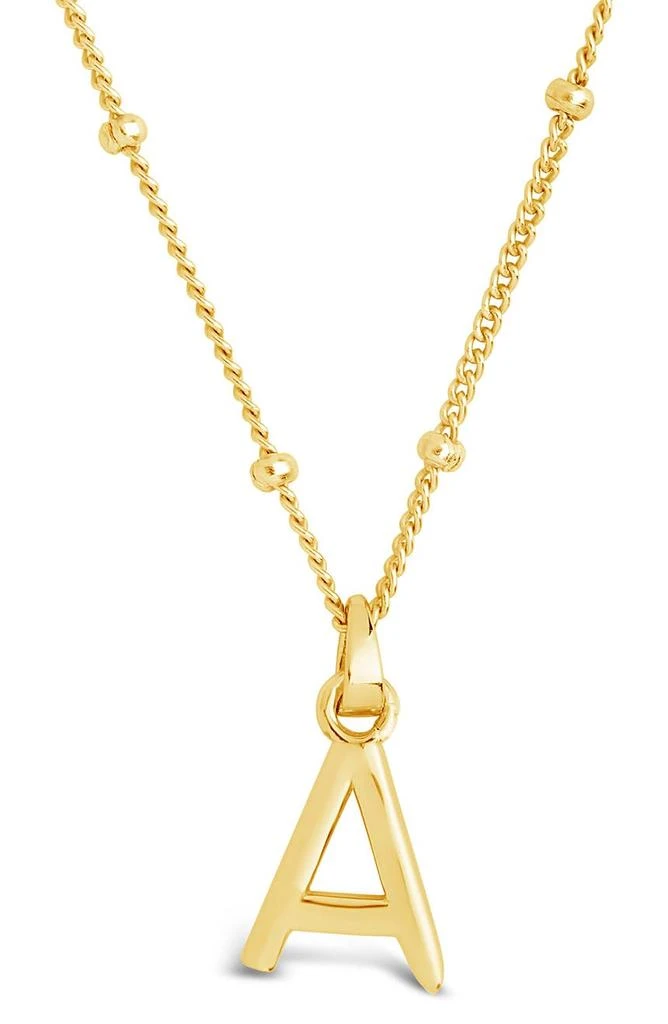 商品Sterling Forever|14K Gold Vermeil Initial Necklace,价格¥224,第4张图片详细描述