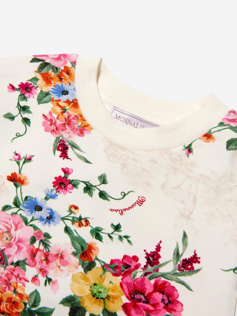 商品MONNALISA|Monnalisa Ivory Girls Floral Print Sweatshirt,价格¥854,第5张图片详细描述