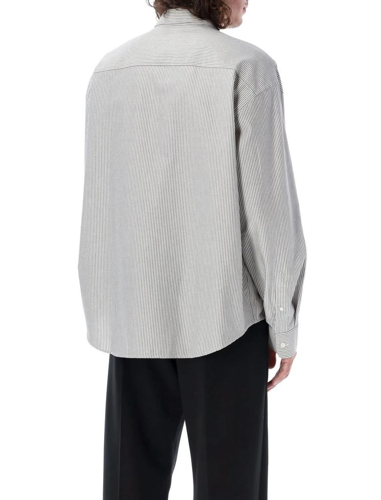 商品AMI|AMI Paris Logo Embroidered Stripe Detailed Shirt,价格¥1737,第5张图片详细描述