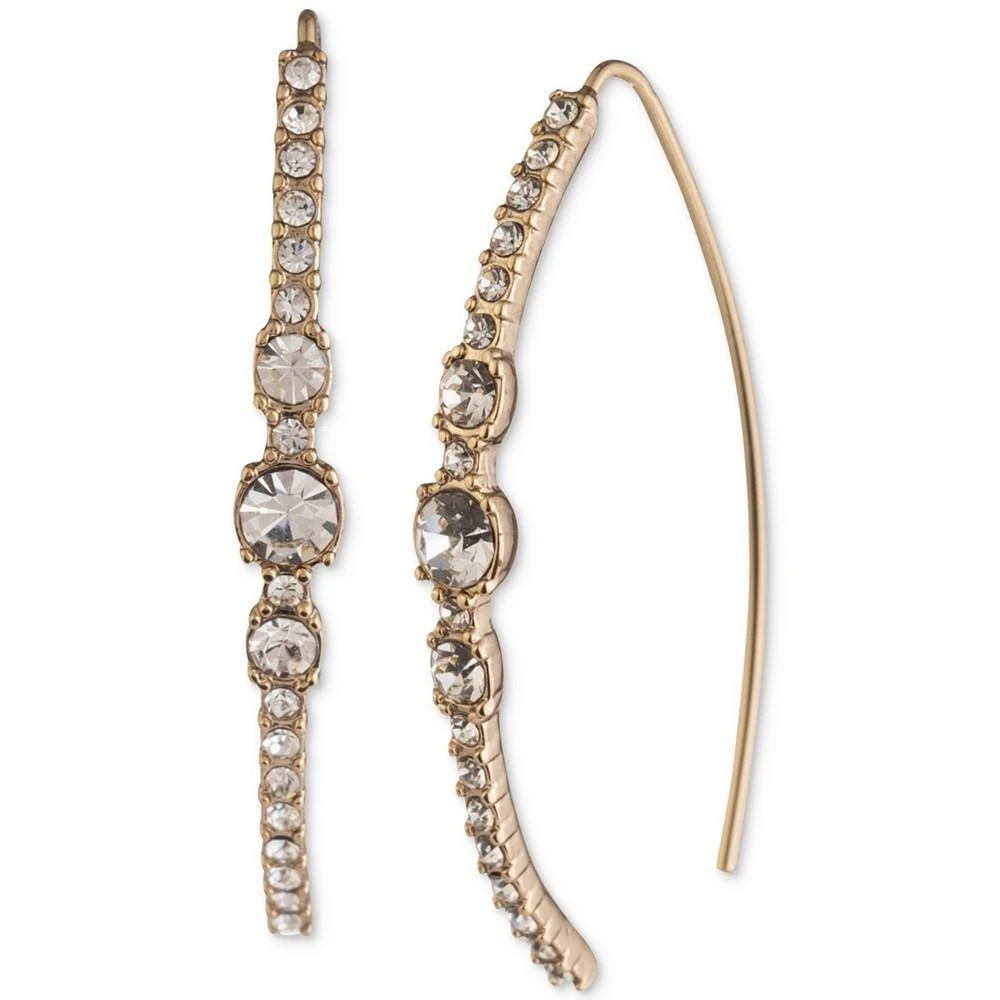 商品Givenchy|Silver-Tone Pavé & Blue Crystal Threader Earrings,价格¥98,第1张图片