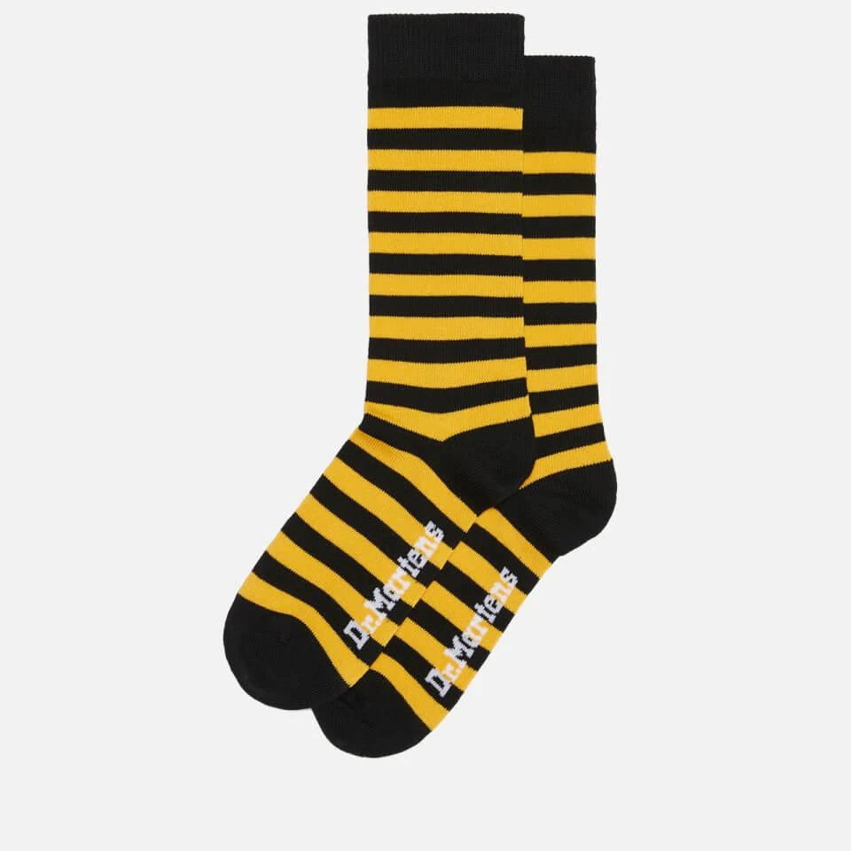 商品Dr. Martens|DR. MARTENS STRIPED COTTON-BLEND SOCKS,价格¥69,第1张图片