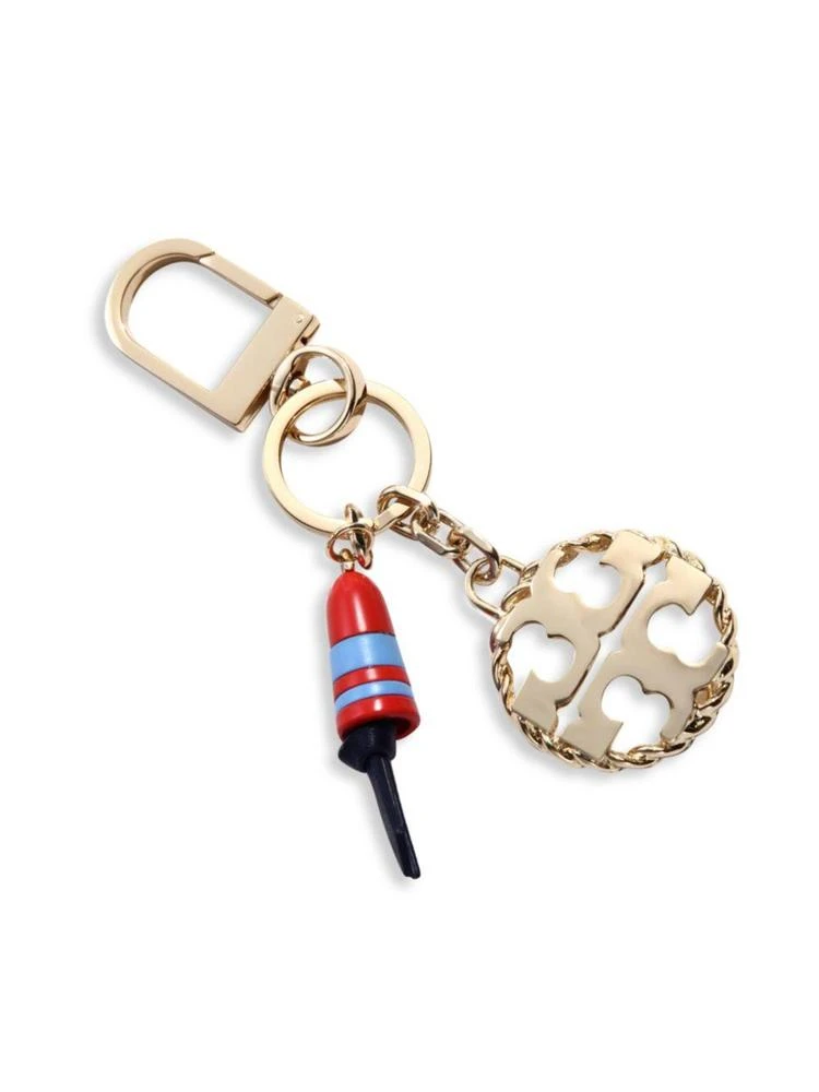 商品Tory Burch|Goldtone Rope Logo Key Fob,价格¥341,第1张图片