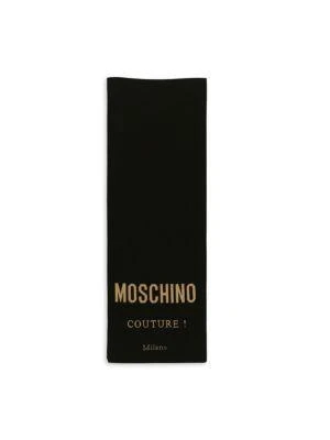 商品Moschino|Logo Embroidered Wool Blend Scarf,价格¥720,第2张图片详细描述