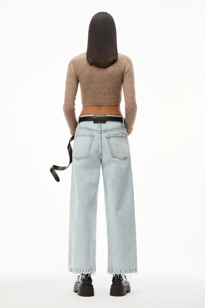 商品Alexander Wang|LONG-SLEEVE TWINSET CARDIGAN IN ALPACA,价格¥2447,第5张图片详细描述