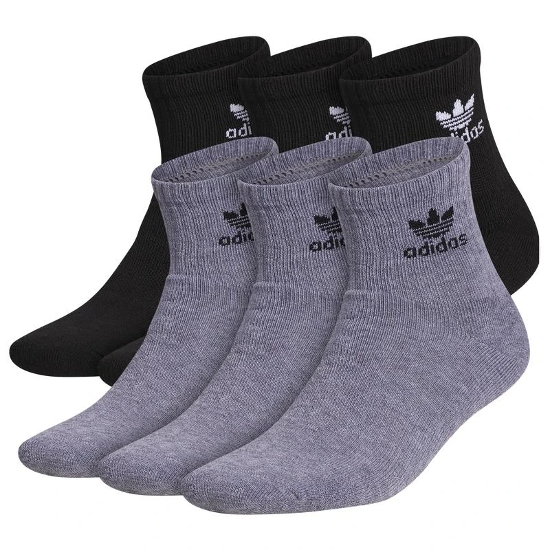 商品Adidas|adidas Originals 6 Pack Quarter Socks - Men's,价格¥172,第1张图片