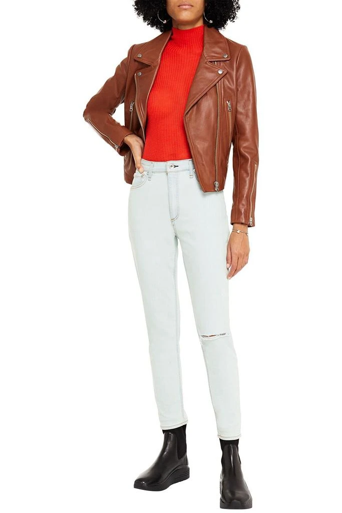 商品Rag & Bone|Cropped distressed high-rise skinny jeans,价格¥443,第4张图片详细描述