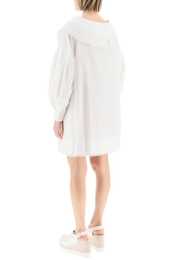 SHIRT DRESS WITH EMBROIDERED FLAT COLLAR商品第4张图片规格展示