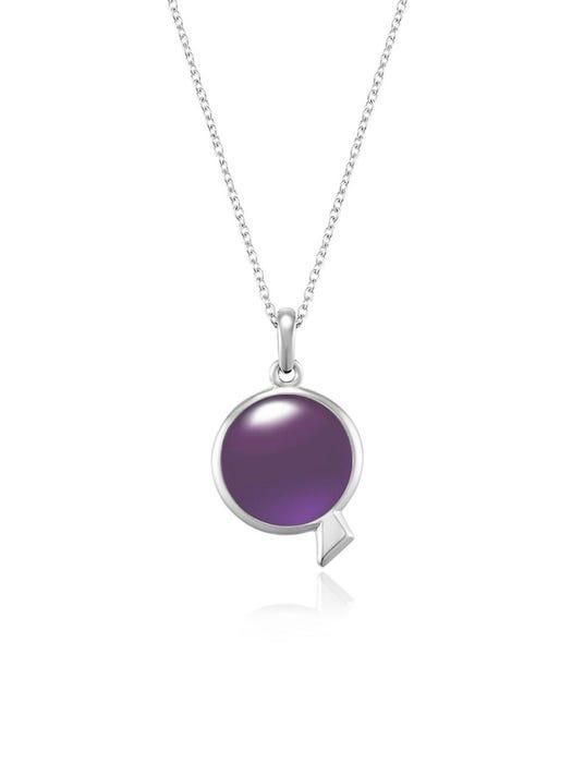 商品hyeres-lor|Pennydor M Silver Necklace Lavender Beach HL1N0801,价格¥1638,第4张图片详细描述