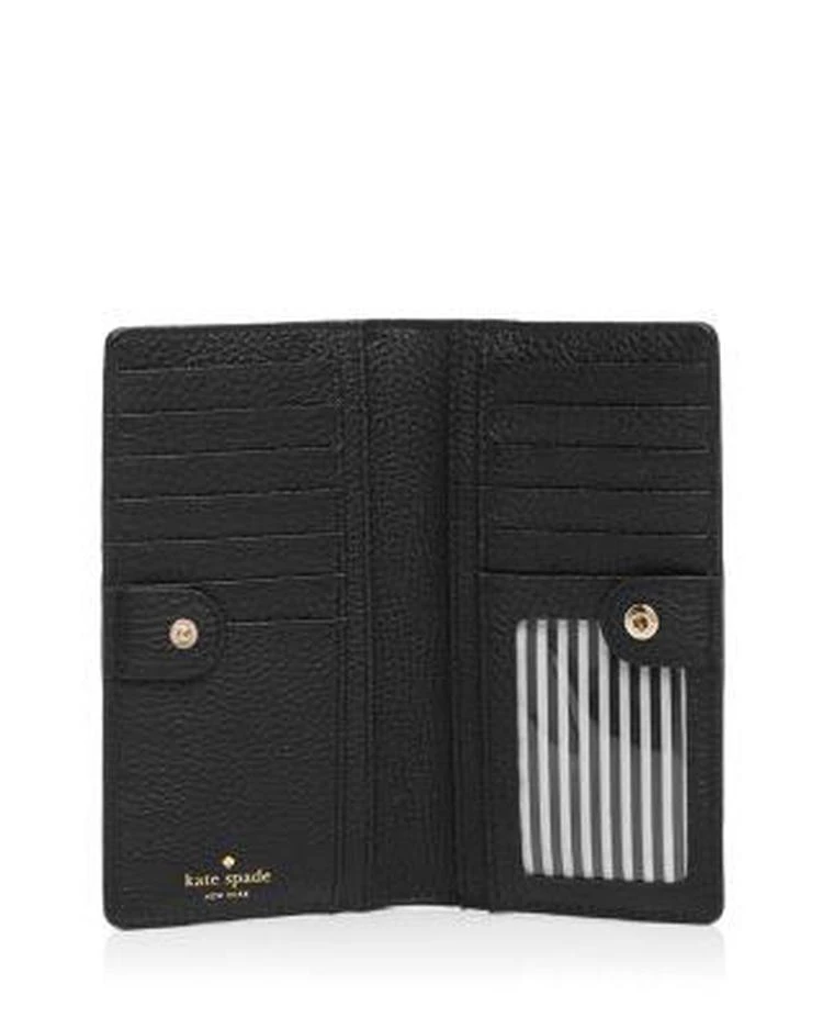 商品Kate Spade|Jackson Street Stacy Pebbled Leather Continental Wallet,价格¥719,第3张图片详细描述