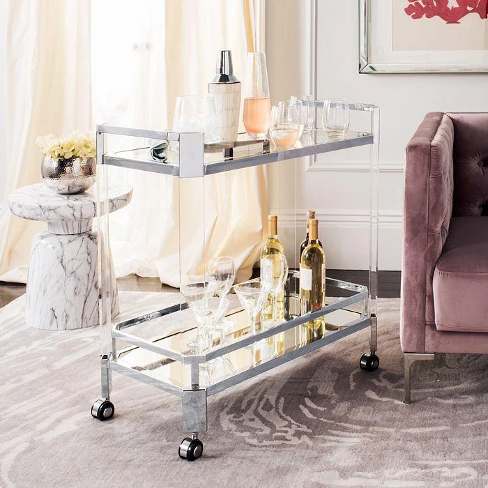 商品Safavieh|SAFAVIEH Giannna Acrylic Bar Trolley,价格¥10075,第2张图片详细描述