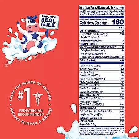商品Enfagrow|美赞臣Enfagrow Premium 幼儿二段奶粉 天然奶香味(36.6 oz.),价格¥232,第3张图片详细描述