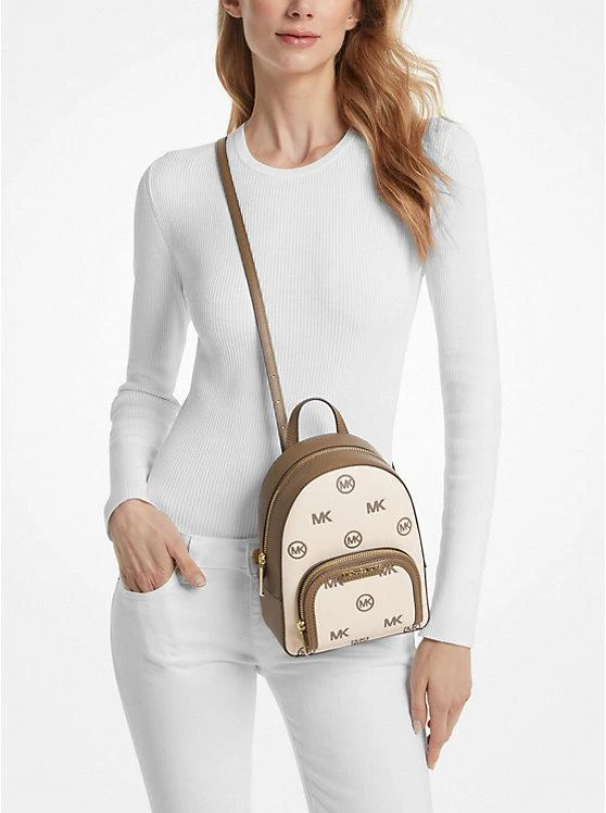 商品Michael Kors|Jaycee Extra-Small Logo Debossed Convertible Backpack,价格¥801,第4张图片详细描述