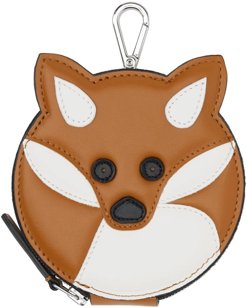 商品Maison Kitsune|Orange Fox Head Coin Purse,价格¥1368,第1张图片