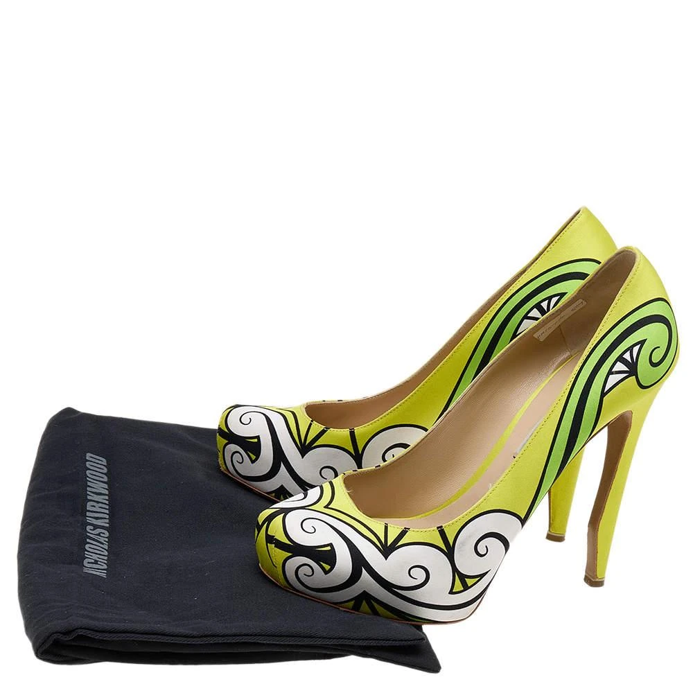 Nicholas Kirkwood Multicolor Satin Pumps Size 38 商品