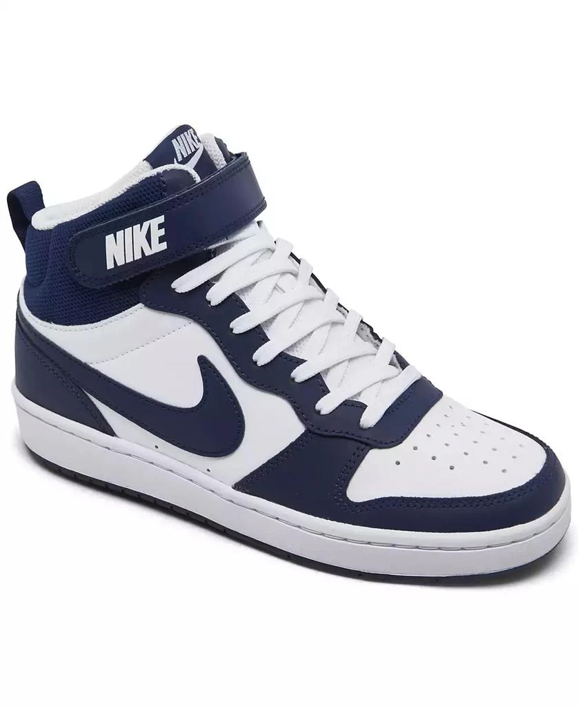 商品NIKE|Big Kids Court Borough Mid 2 Casual Sneakers from Finish Line,价格¥501,第1张图片