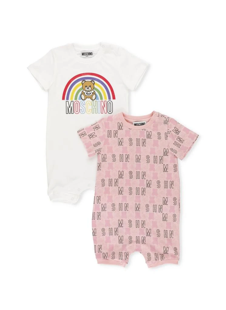 商品Moschino|Moschino Cotton 2 Baby Rompers Set,价格¥1306,第1张图片