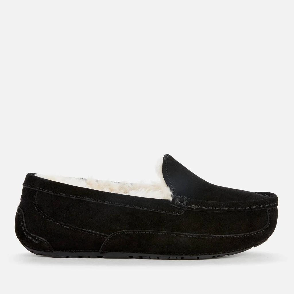 商品UGG|UGG KIDS' ASCOT SUEDE SLIPPERS - BLACK SUEDE,价格¥230,第1张图片