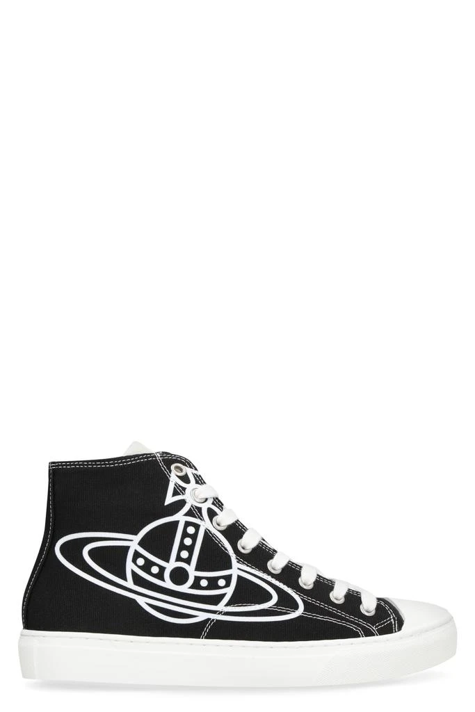 商品Vivienne Westwood|Plimsoll Canvas High-top Sneakers,价格¥1769,第1张图片