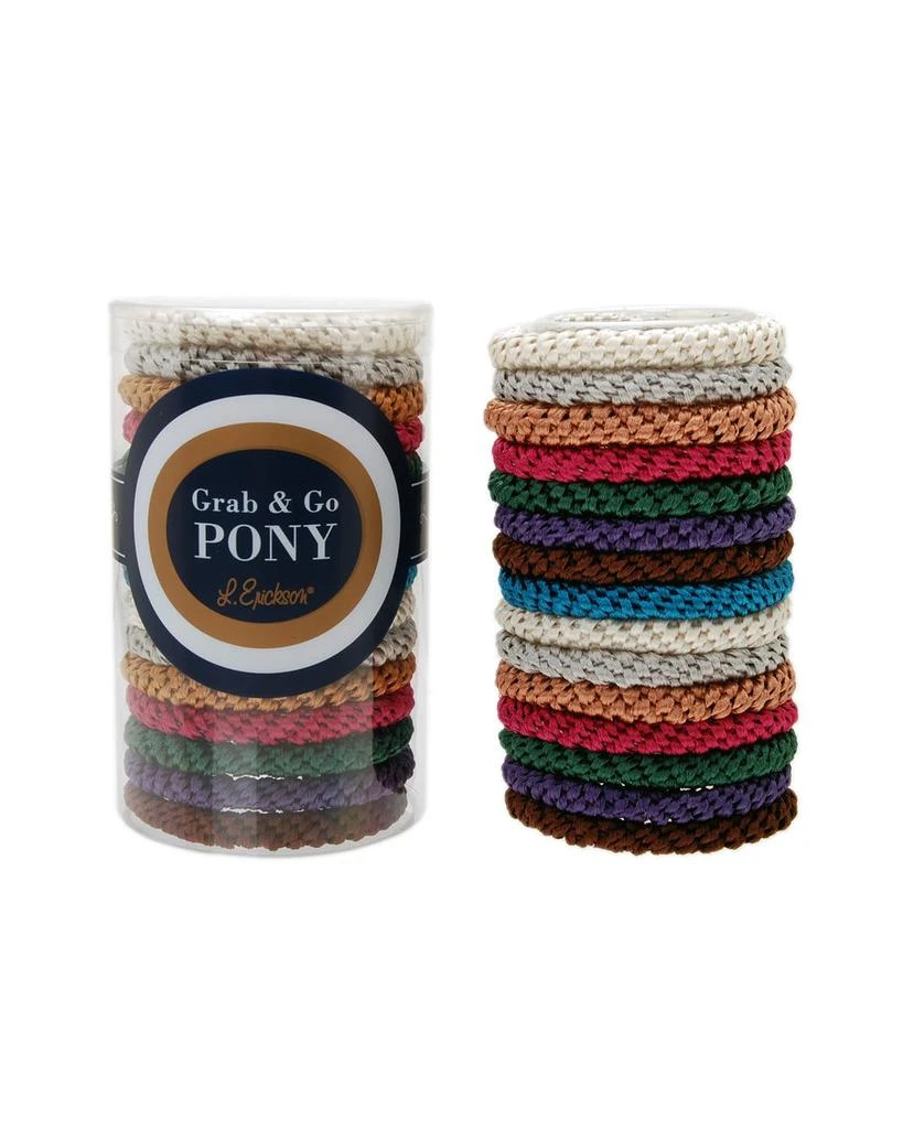 商品L. Erickson|Grab & Go Pony Elastics Tube, Set of 15,价格¥135,第3张图片详细描述