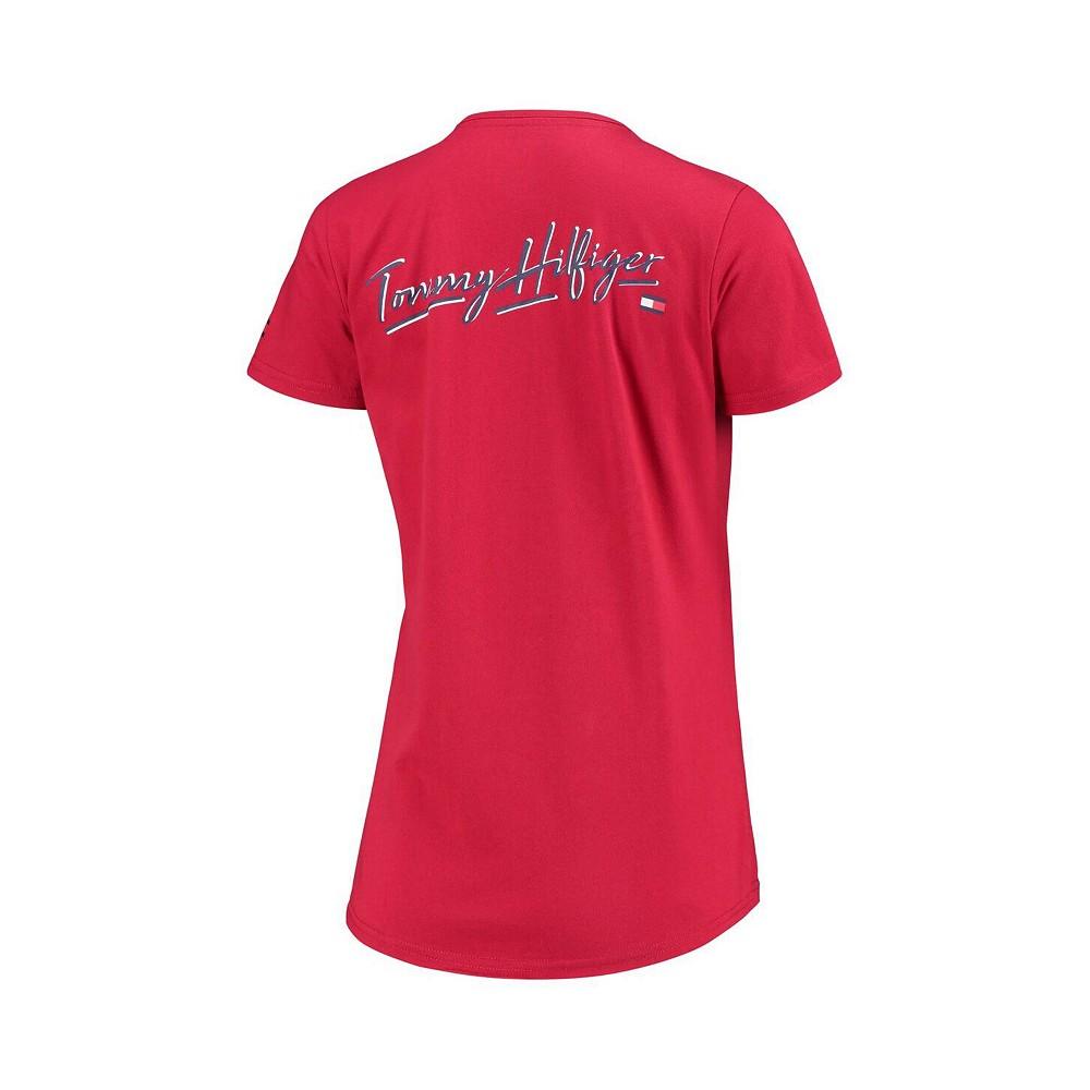 Women's Red Tampa Bay Buccaneers Riley V-Neck T-shirt商品第4张图片规格展示