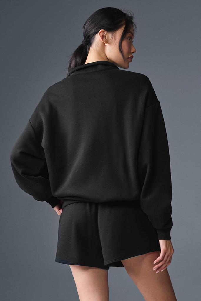 Alo Accolade 1/4 Zip Pullover - Black - Hoodies - Free Shipping