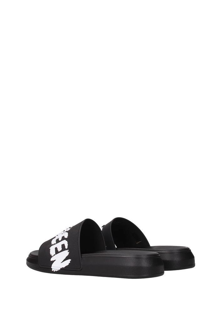 商品Alexander McQueen|Slippers and clogs Rubber Black White,价格¥1341-¥2533,第6张图片详细描述