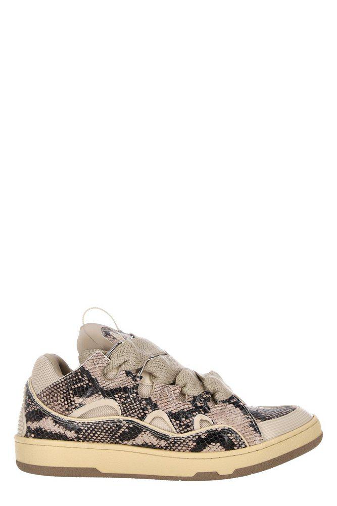 Lanvin Printed Curb Sneakers商品第1张图片规格展示