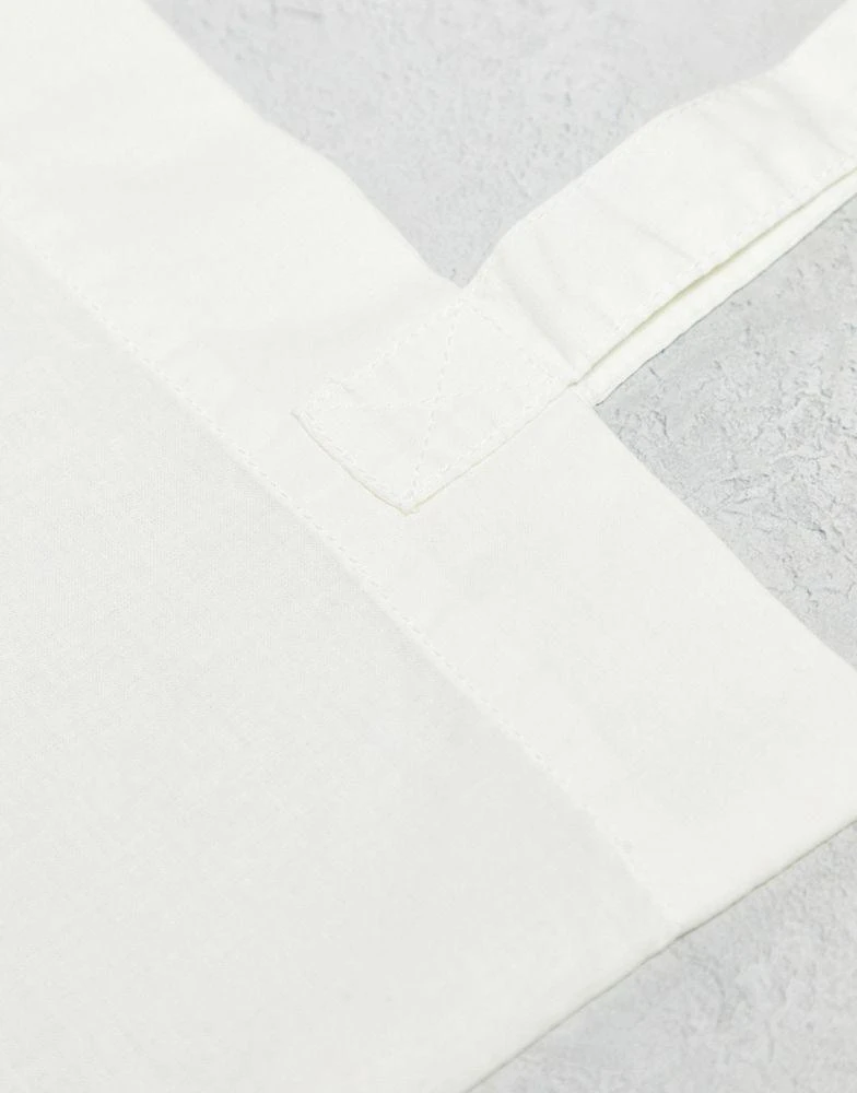 商品ASOS|ASOS DESIGN lightweight cotton tote bag in ecru ,价格¥57,第3张图片详细描述