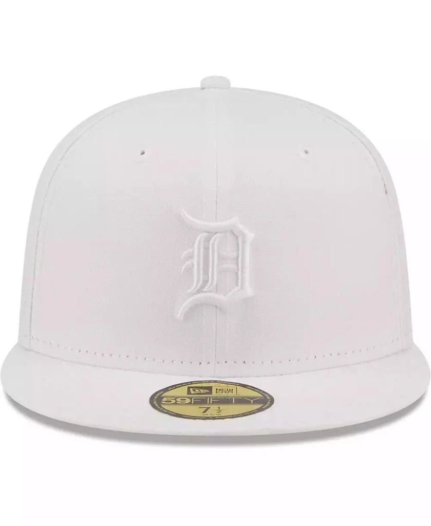 商品New Era|Men's Detroit Tigers White on White 59FIFTY Fitted Hat,价格¥247,第2张图片详细描述