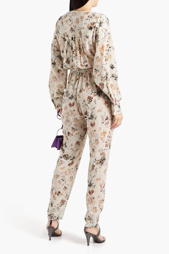 商品IRO|Mattai wrap-effect floral-print Lyocell and silk-blend jumpsuit,价格¥1570,第3张图片详细描述