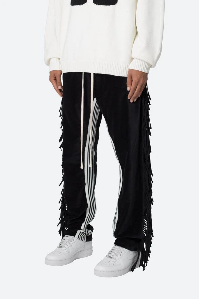 商品MNML|Fringe Velour Sweatpants - Black,价格¥586,第3张图片详细描述