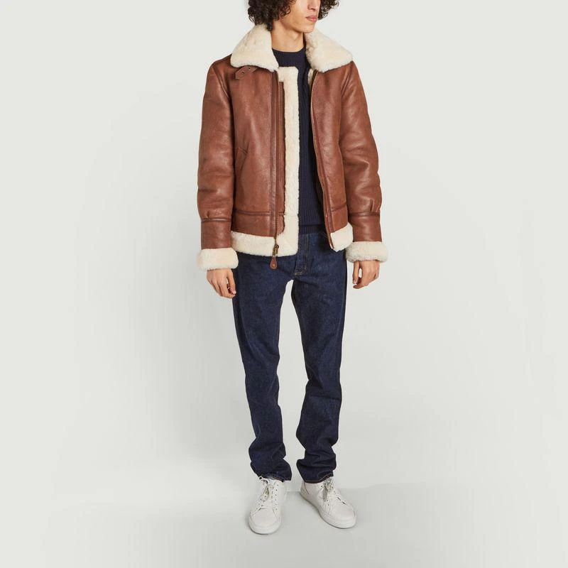 商品Schott|Bombardier B-3 Jacket Cognac SCHOTT NYC,价格¥7209,第4张图片详细描述