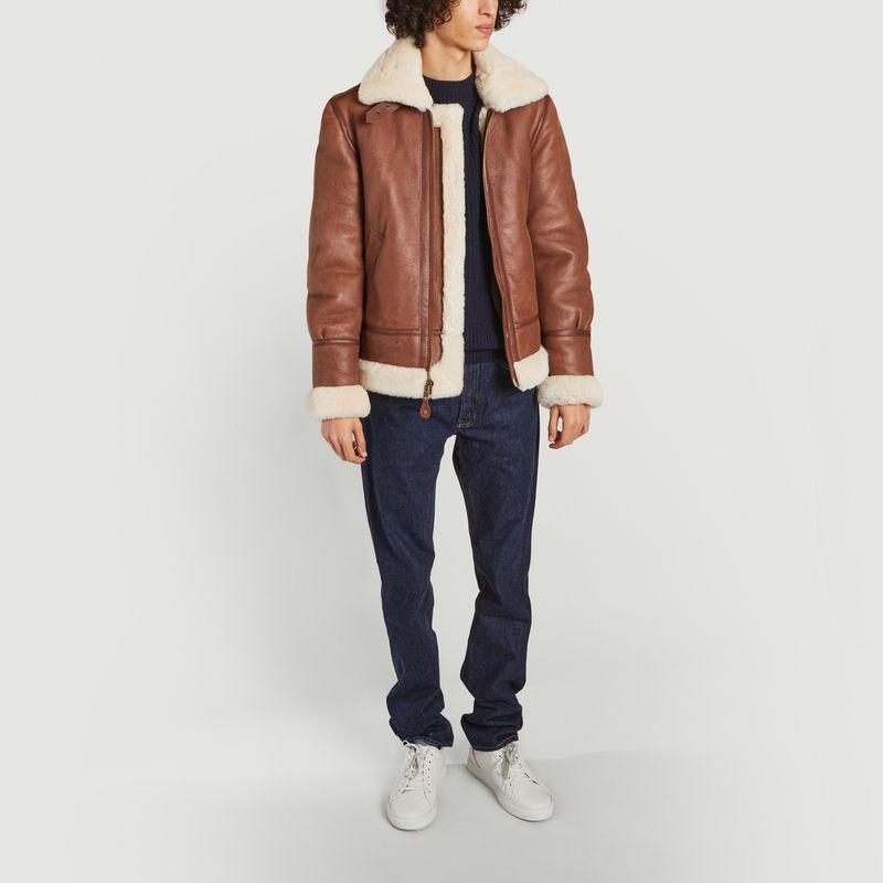 商品Schott|Bombardier B-3 Jacket Cognac Schott NYC,价格¥6326,第6张图片详细描述