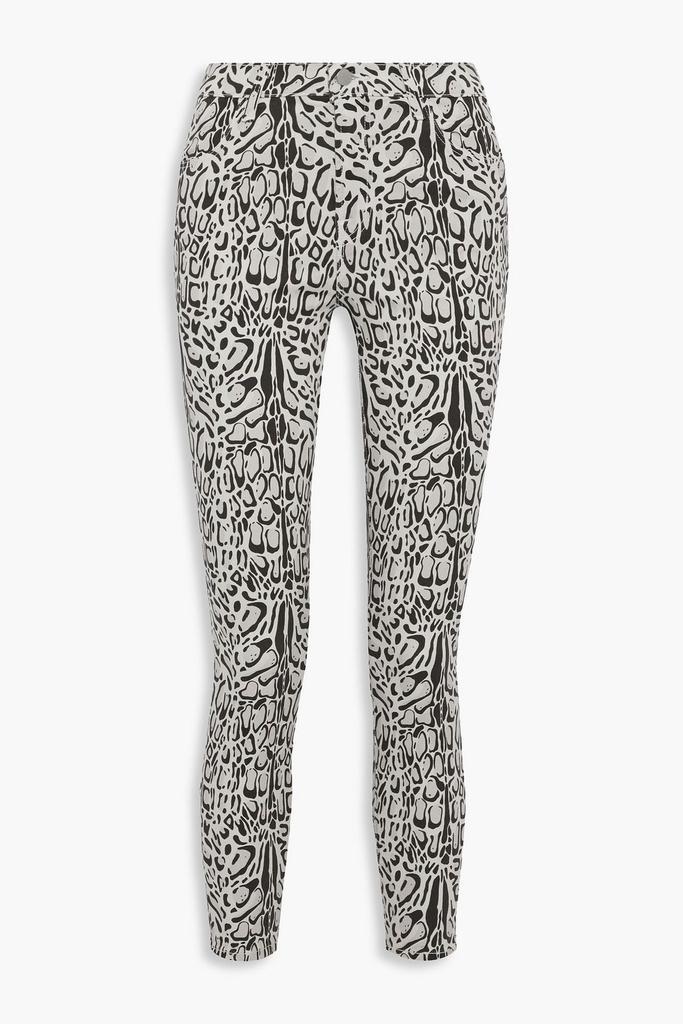 Alana leopard-print mid-rise skinny-leg jeans商品第3张图片规格展示