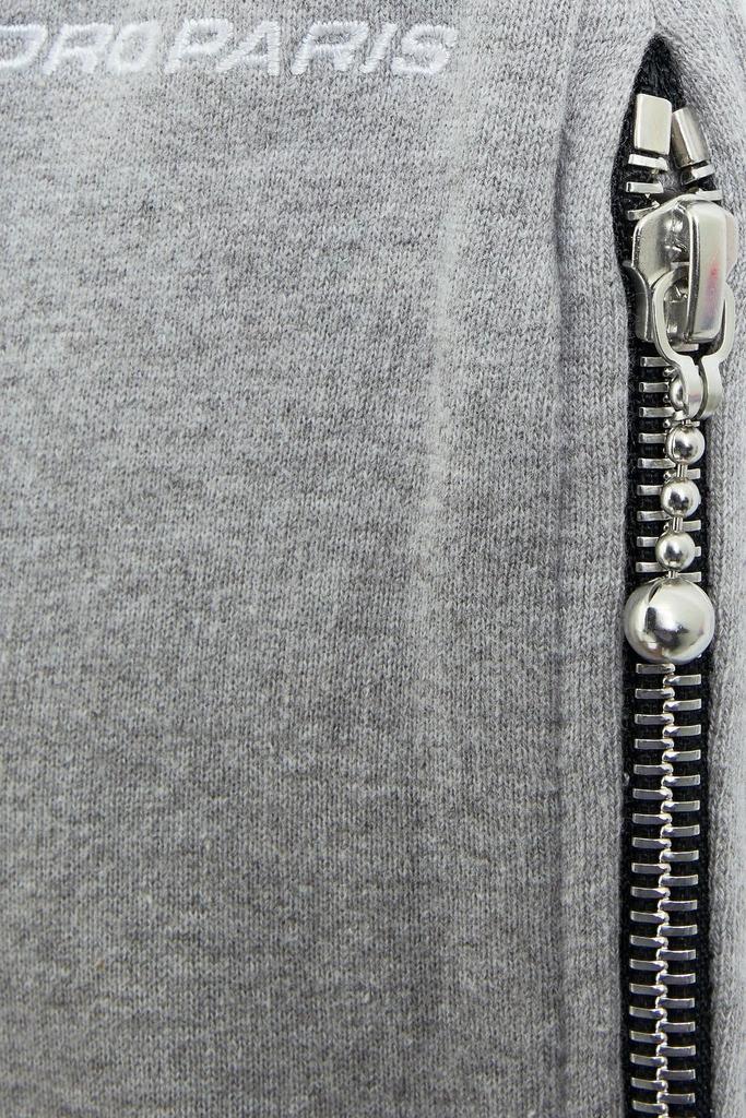 Mélange cotton-fleece sweatpants商品第4张图片规格展示