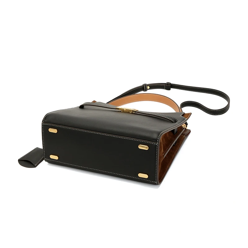 TORY BURCH Lee Radziwill Double哑光高级精致 牛皮 单肩斜挎手提包 小号 女款 黑色 商品