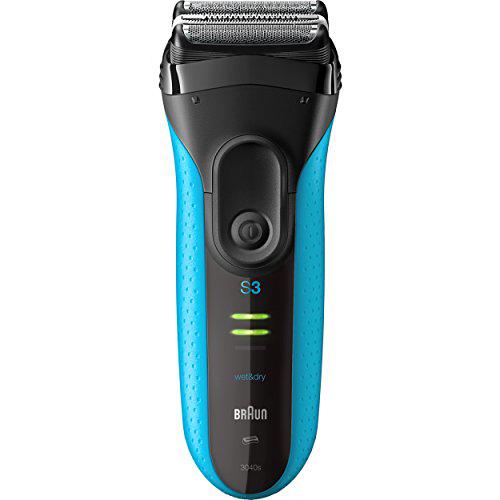 Braun Electric Series 3 Razor with Precision Trimmer, Rechargeable, Wet & Dry Foil Shaver for Men, Blue/Black, 4 Piece商品第2张图片规格展示