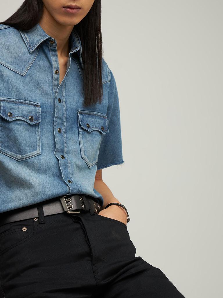 商品Yves Saint Laurent|3cm Ysl Smooth Leather Belt,价格¥4207,第1张图片