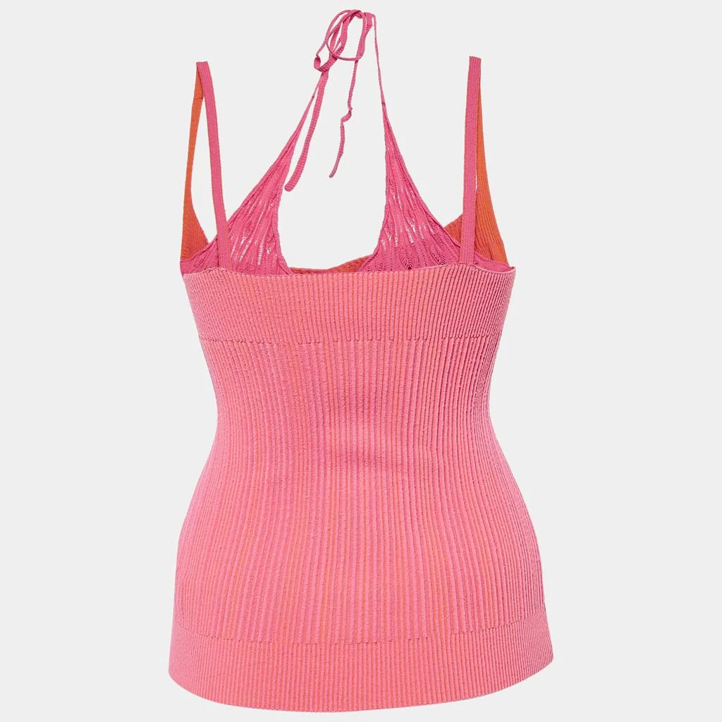 商品[二手商品] Jacquemus|Jacquemus Pink/Orange Rib Knit La Maille Valensole Tank Top S,价格¥1315,第2张图片详细描述