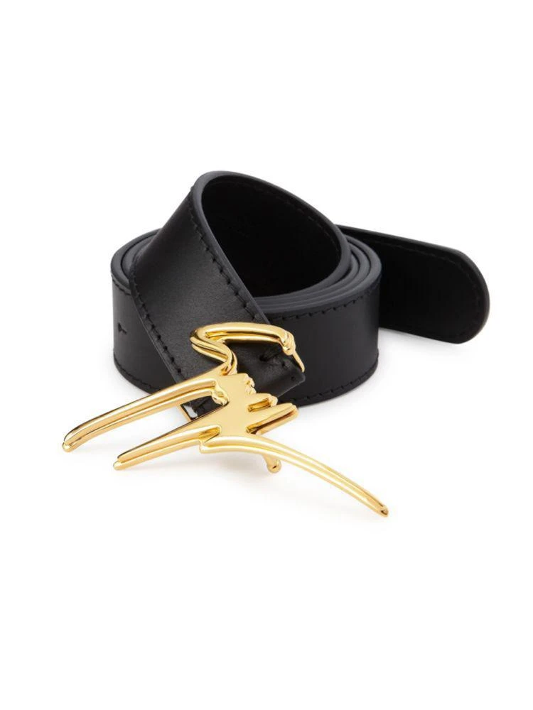 商品Giuseppe Zanotti|Logo-Buckle Leather Belt,价格¥1596,第1张图片